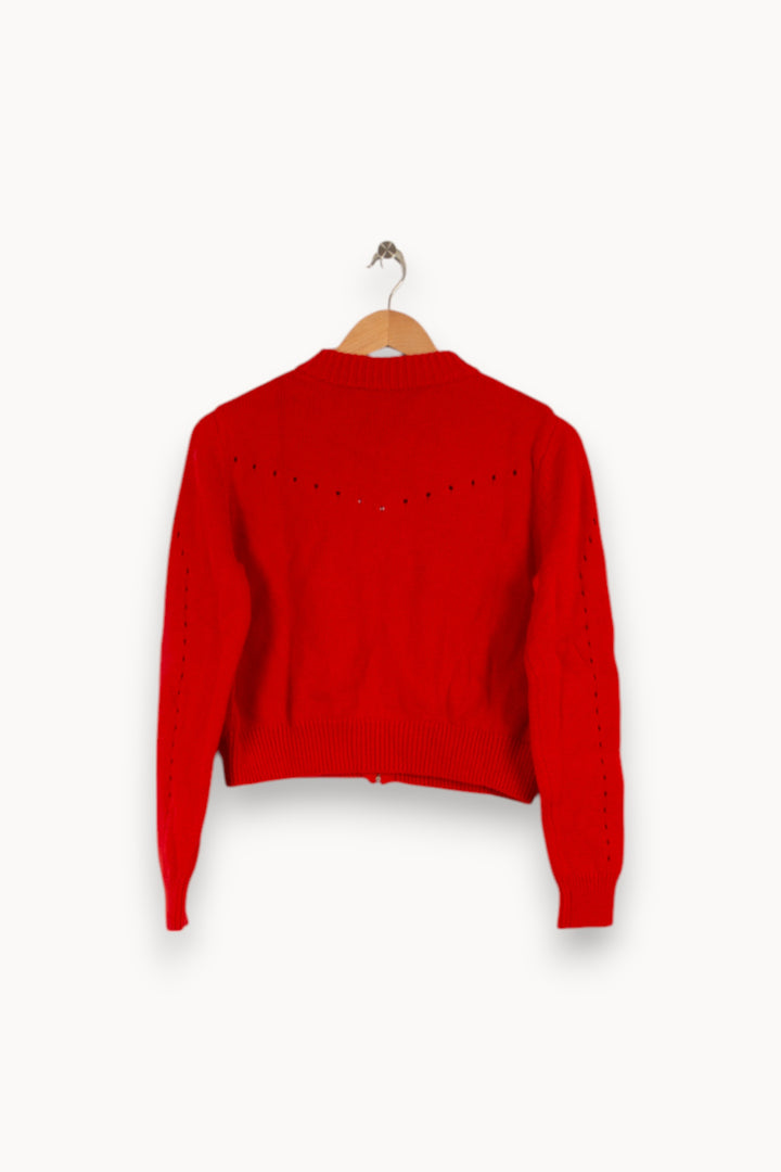Pull Rouge - Taille XS/34 de la marque ZAPA | PARAD40756 - Vendu par Paradigme - Image 3