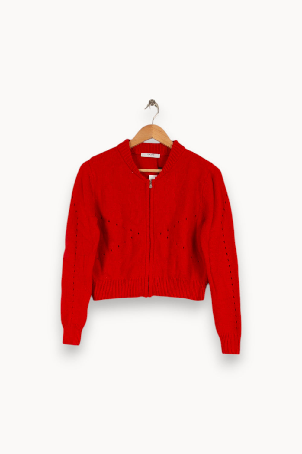 Pull Rouge - Taille XS/34 de la marque ZAPA | PARAD40756 - Vendu par Paradigme - Image 1