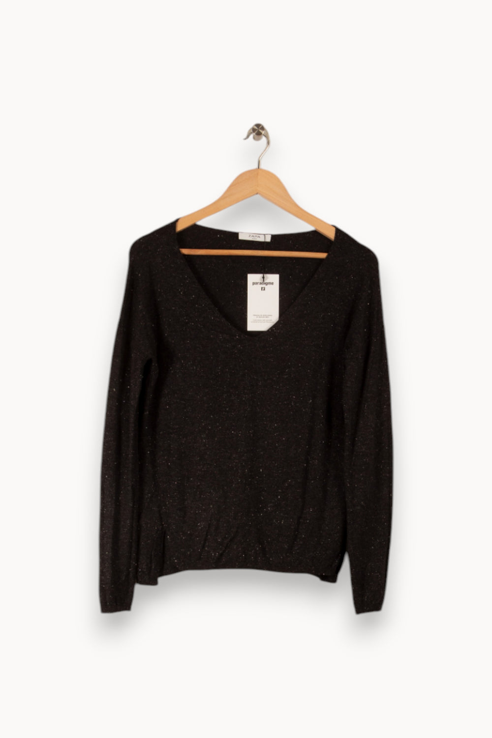 Pull noir - Taille XS/34 de la marque ZAPA | PARAD40767 - Vendu par Paradigme - Image 1