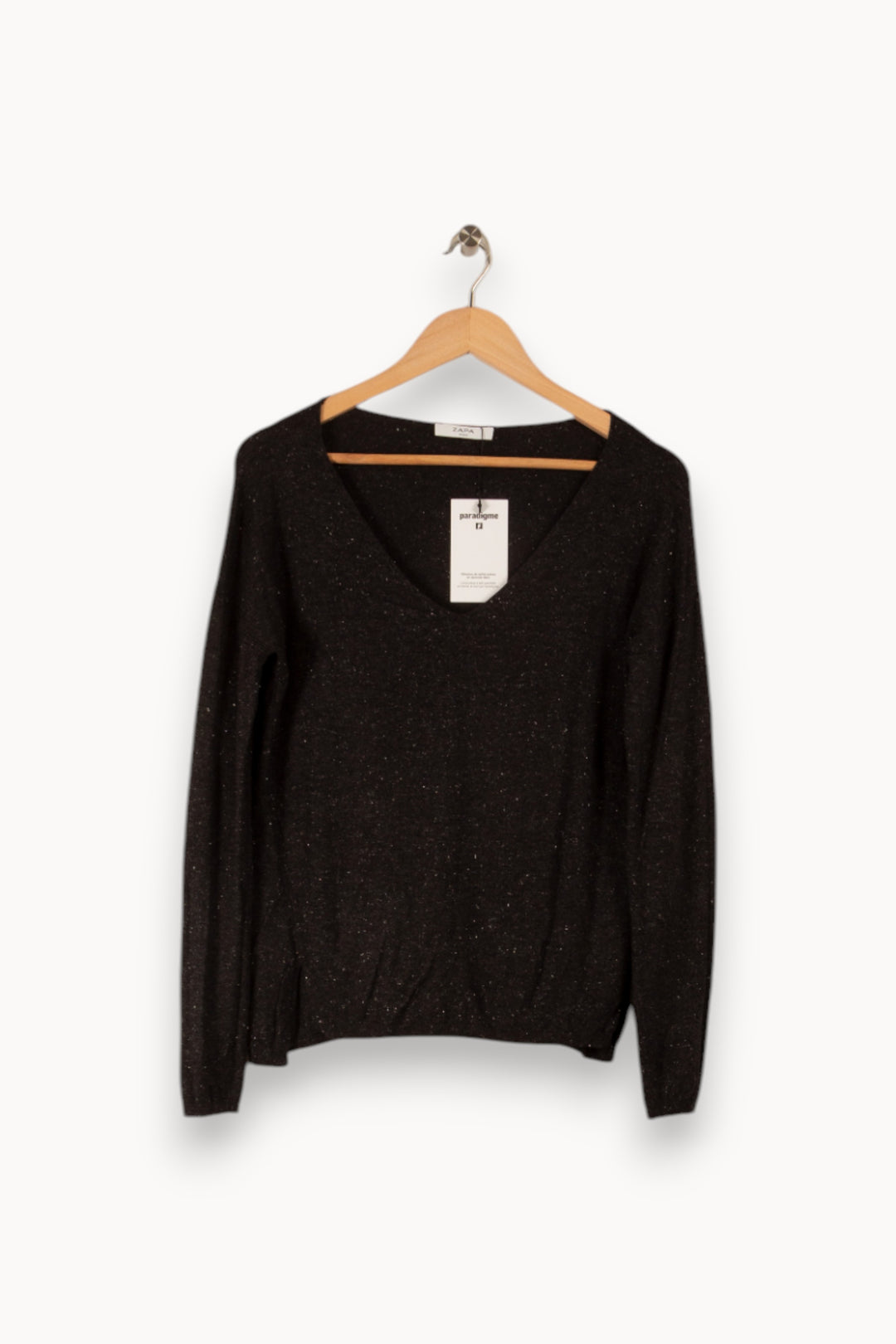 Pull noir - Taille XS/34 de la marque ZAPA | PARAD40767 - Vendu par Paradigme - Image 1