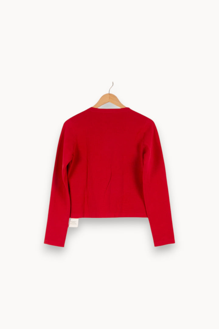 Cardigan rouge - Taille M/38 de la marque Claudie Pierlot | PARAD40792 - Vendu par Paradigme - Image 3