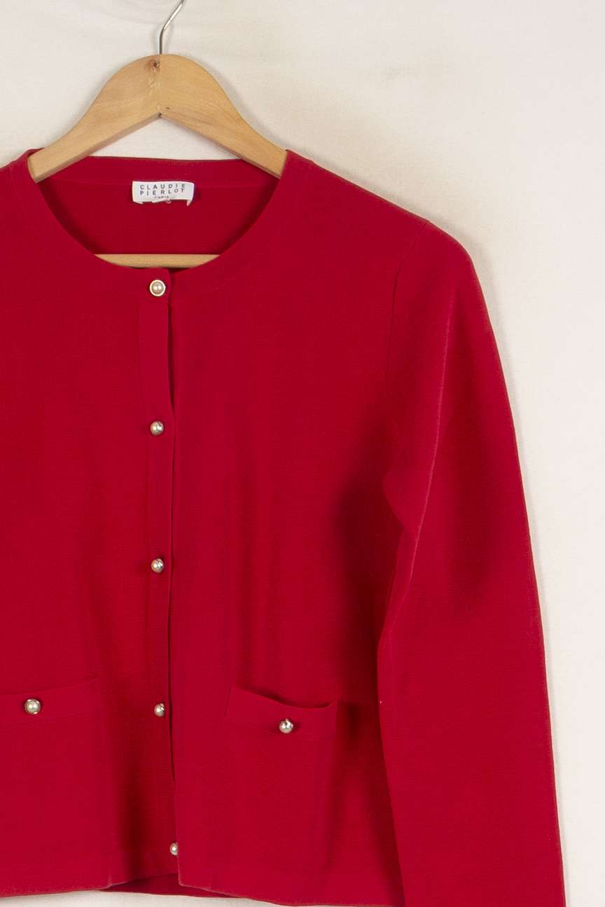 Cardigan rouge - Taille M/38 de la marque Claudie Pierlot | PARAD40792 - Vendu par Paradigme - Image 2