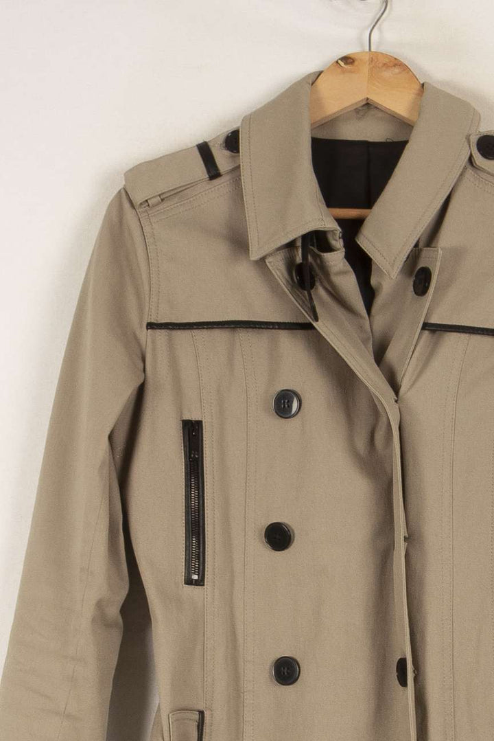 Trench beige - Taille M/38 de la marque The Kooples | PARAD40797 - Vendu par Paradigme - Image 2