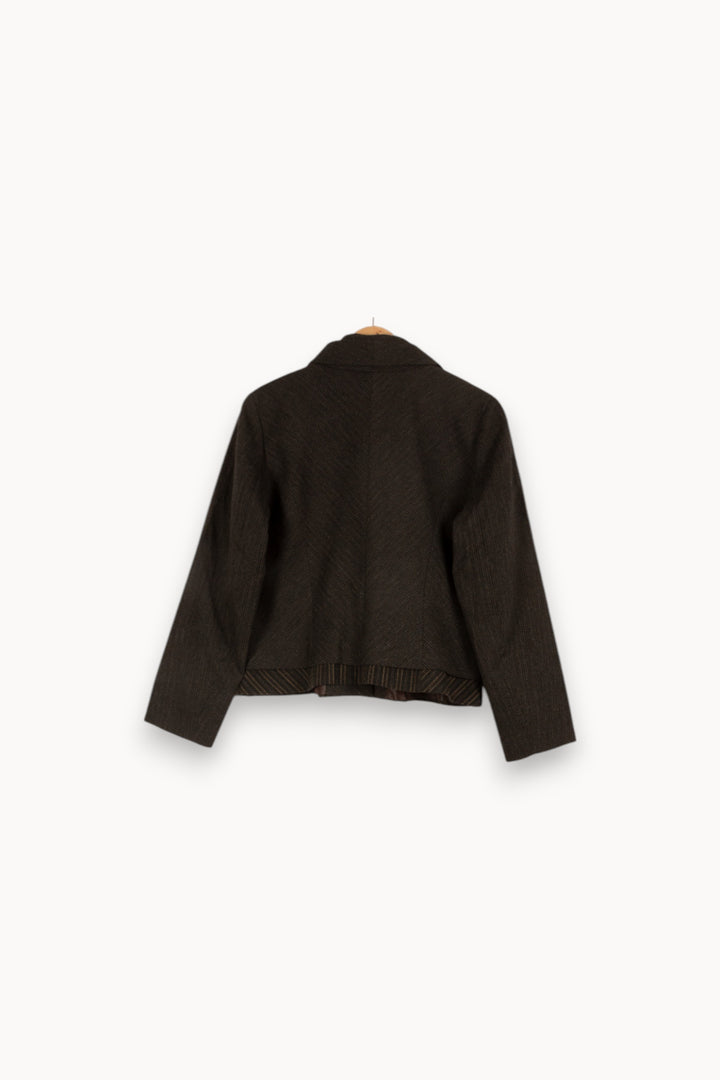 Veste noire rayée - Taille XL/42 de la marque ZAPA | PARAD40815 - Vendu par Paradigme - Image 3