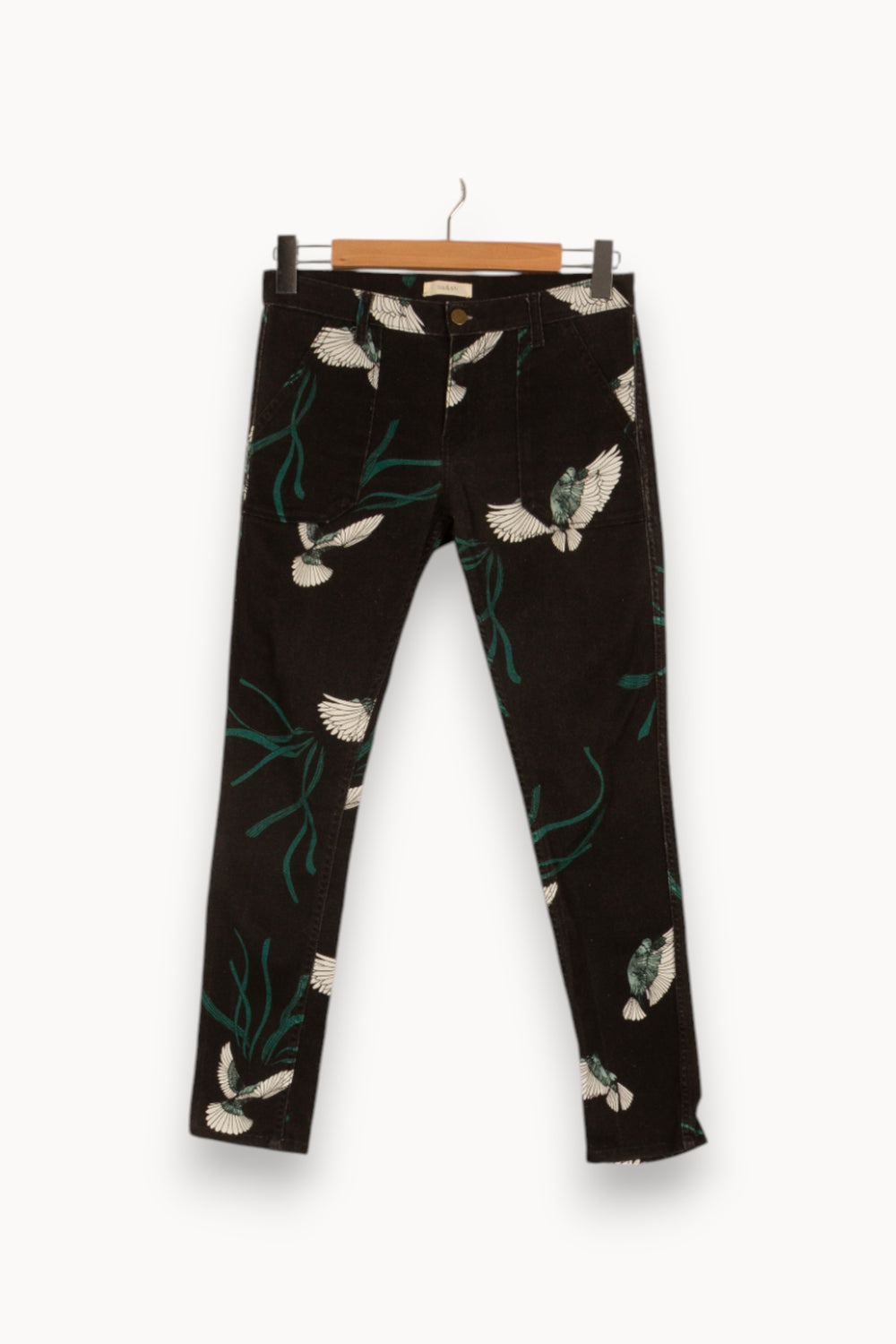 Pantalon noir à motif - Taille M/38 de la marque ba&sh | PARAD40817 - Vendu par Paradigme - Image 1