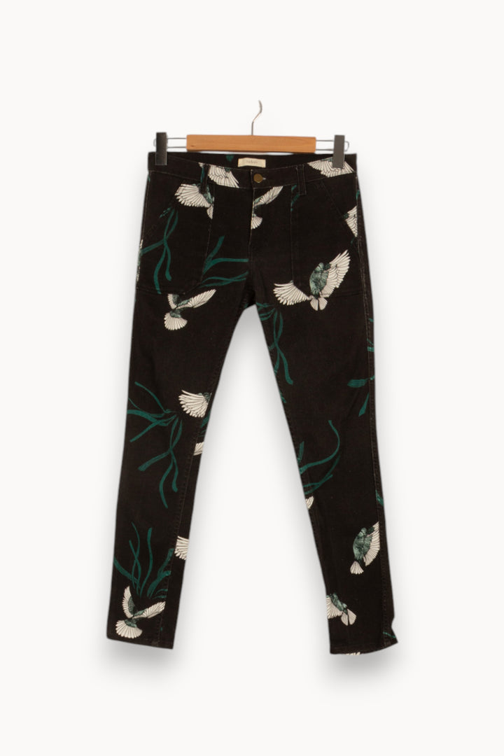 Pantalon noir à motif - Taille M/38 de la marque ba&sh | PARAD40817 - Vendu par Paradigme - Image 1