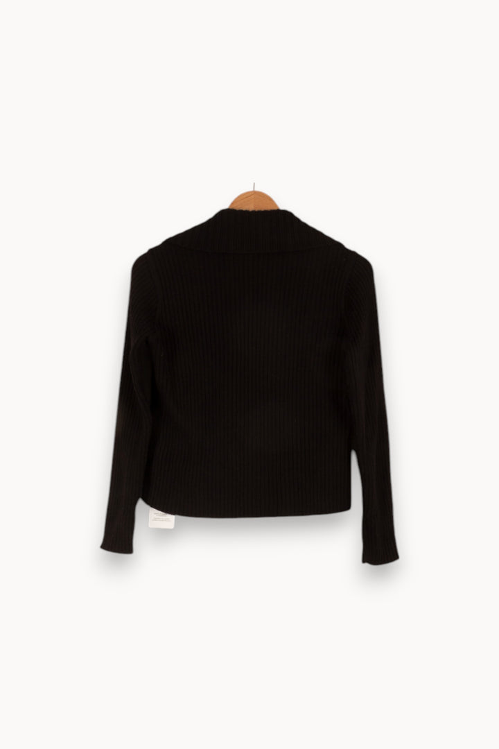 Cardigan noir - Taille M/38 de la marque Caroll | PARAD40840 - Vendu par Paradigme - Image 3