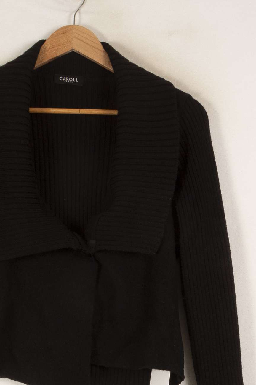 Cardigan noir - Taille M/38 de la marque Caroll | PARAD40840 - Vendu par Paradigme - Image 2