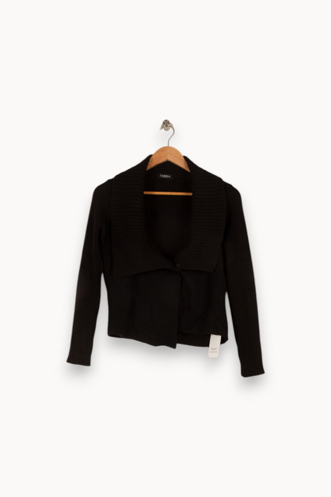 Cardigan noir - Taille M/38 de la marque Caroll | PARAD40840 - Vendu par Paradigme - Image 1