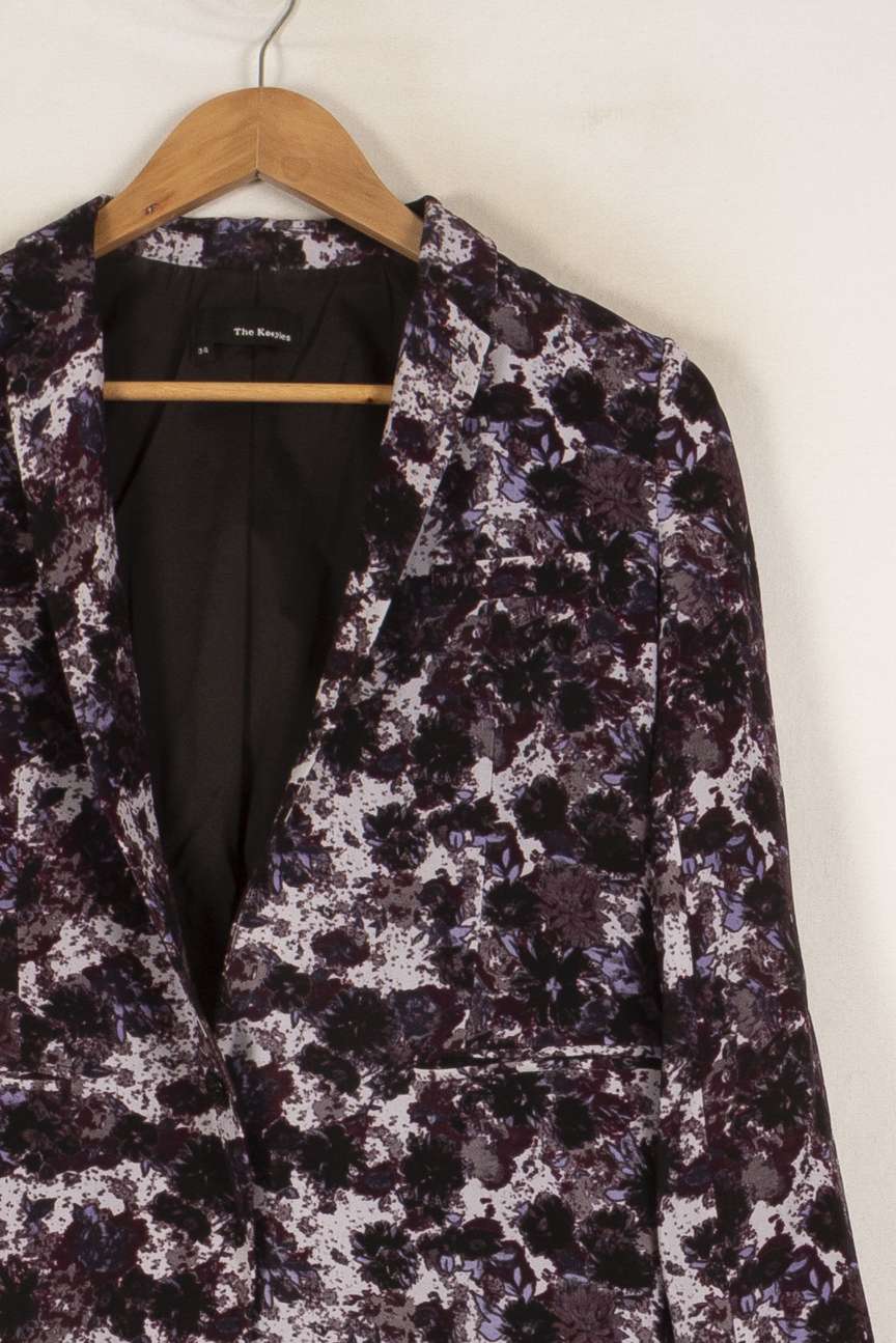 Veste violette à motif - Taille XS/34 de la marque The Kooples | PARAD40851 - Vendu par Paradigme - Image 2