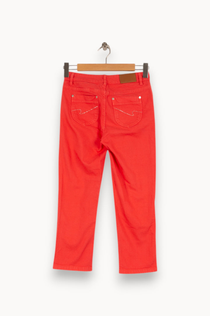Jean Rouge - Taille S/36 de la marque Maison 123 | PARAD40854 - Vendu par Paradigme - Image 3