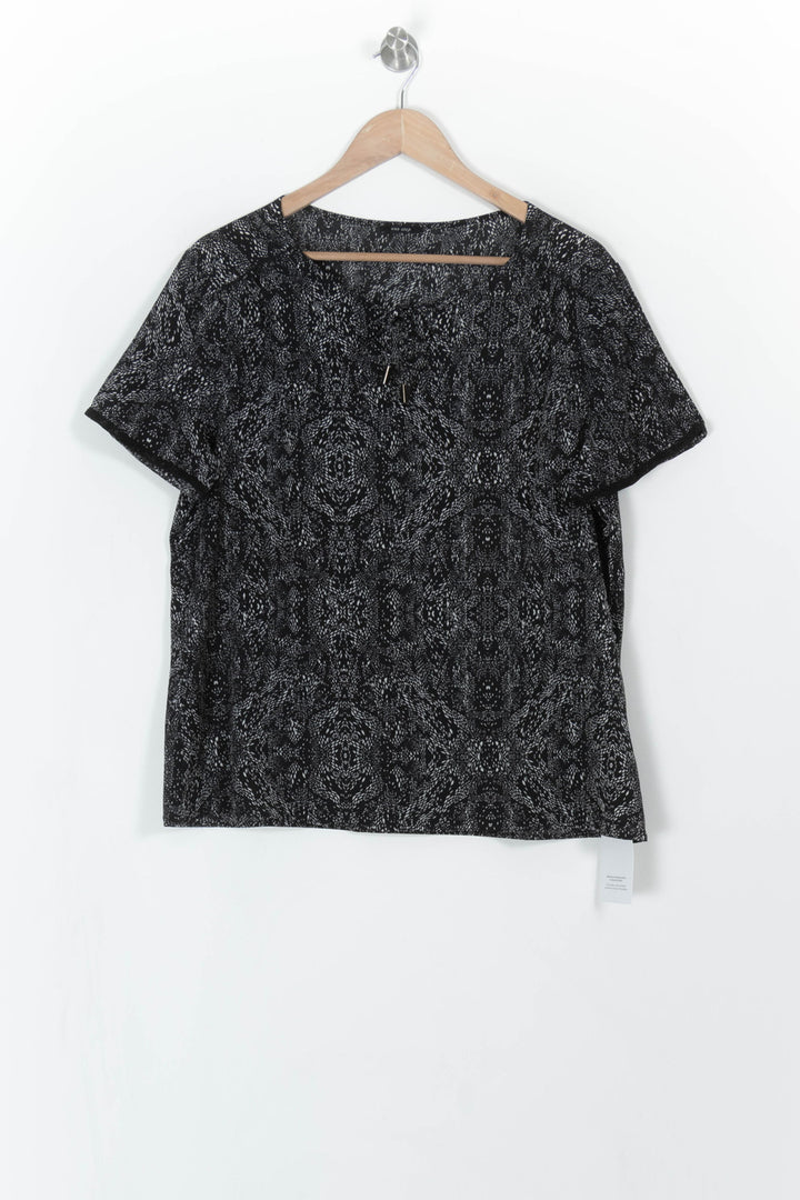 Top noir à motif - Taille XXL/44 de la marque One Step | PARAD40856 - Vendu par Paradigme - Image 2