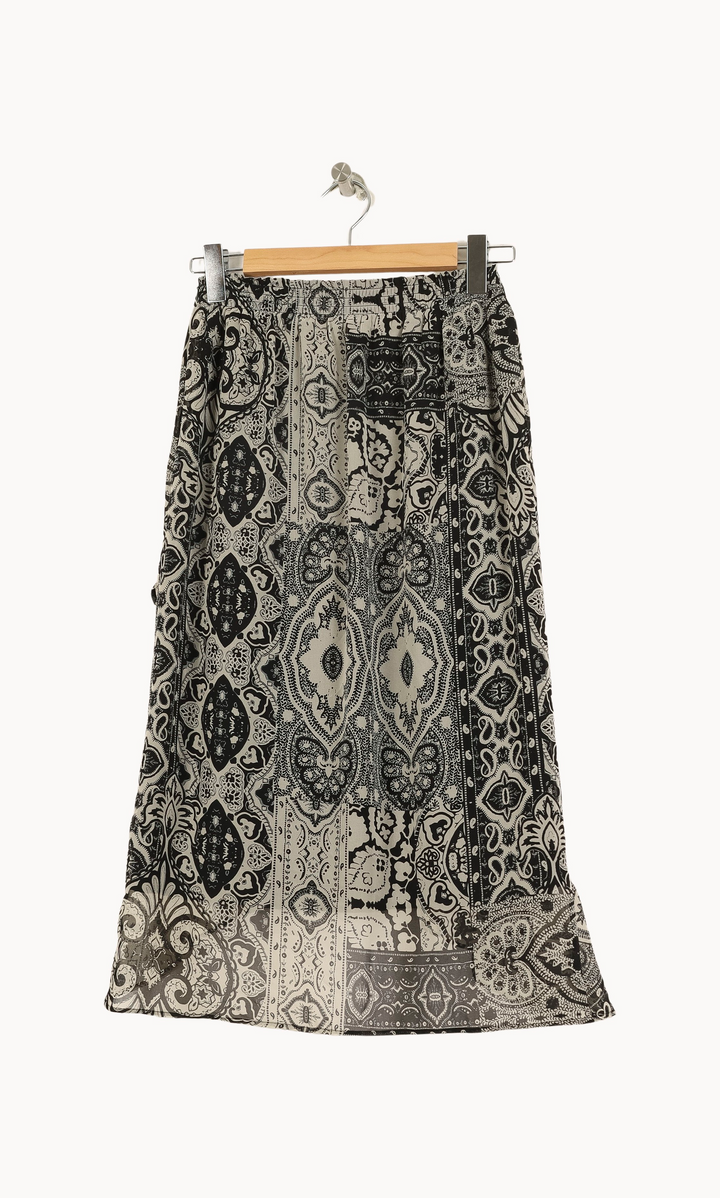 Jupe longue noire et blanche - Taille M/38 de la marque IKKS | PARAD40866 - Vendu par Paradigme - Image 4