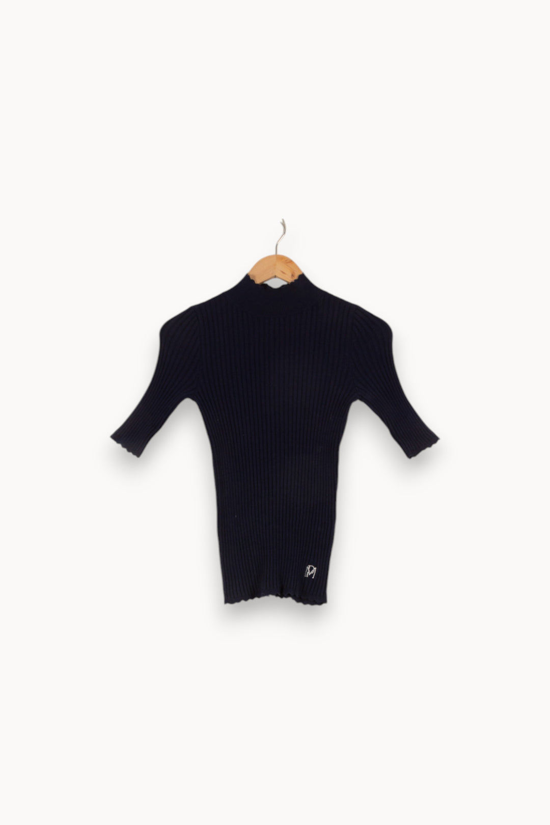 Pull côtelé bleu foncé - Taille XS/34 de la marque Petite Mendigote | PARAD40877 - Vendu par Paradigme - Image 1