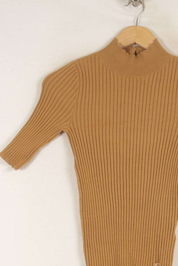 Pull côtelé beige - Taille XS/34 de la marque Petite Mendigote | PARAD40878 - Vendu par Paradigme - Image 2