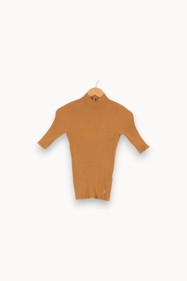 Pull côtelé beige - Taille XS/34 de la marque Petite Mendigote | PARAD40878 - Vendu par Paradigme - Image 1