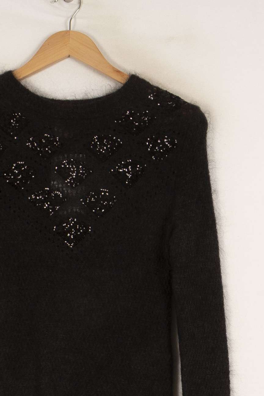 Pull gris/noir - Taille XS/34 de la marque Des petits hauts | PARAD40903 - Vendu par Paradigme - Image 2