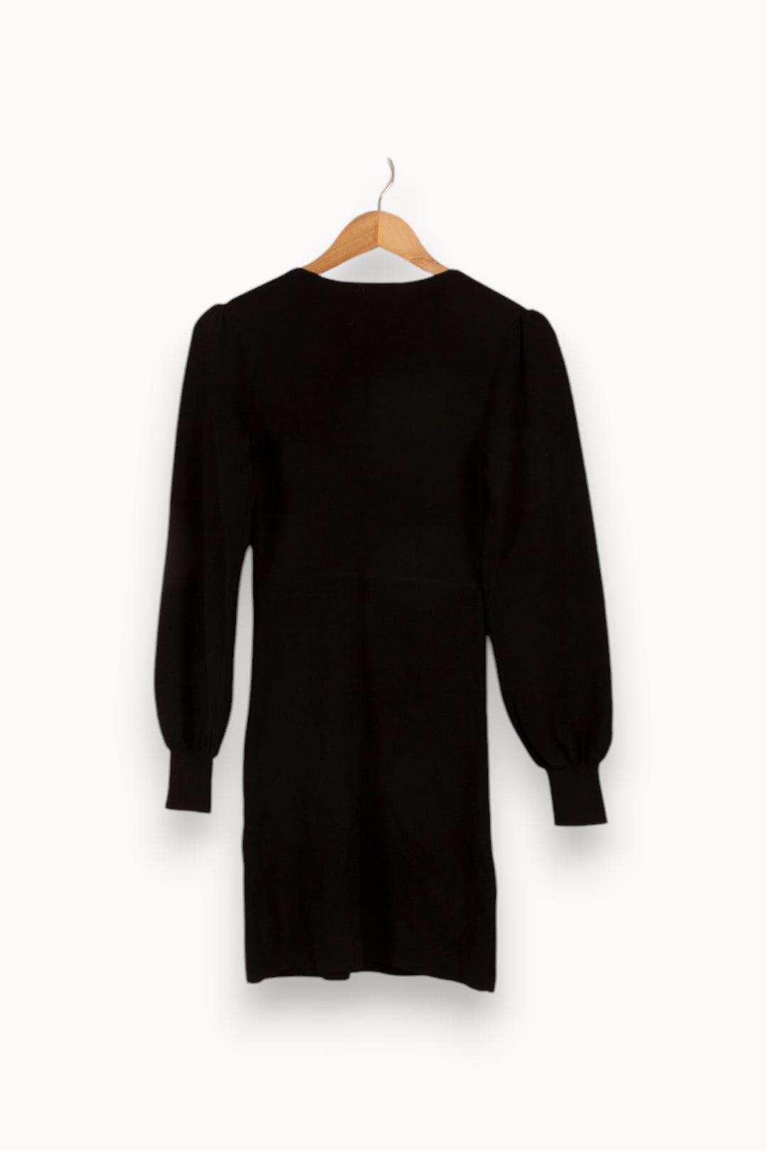Robe noire bimatière - Taille S/36 de la marque The Kooples | PARAD40914 - Vendu par Paradigme - Image 3