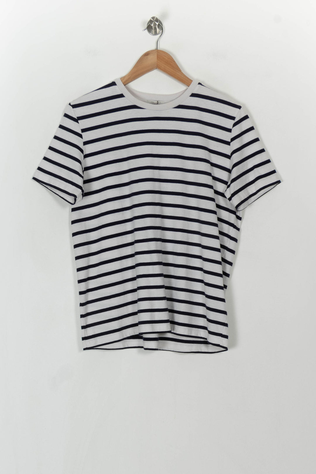 T-shirt blanc et bleu rayé - Taille M/38 de la marque IKKS | PARAD40938 - Vendu par Paradigme - Image 5