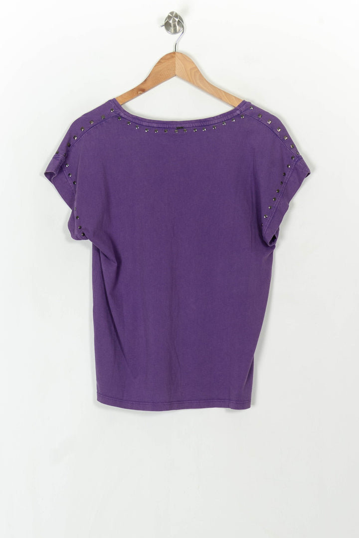 T-shirt violet - Taille M/38 de la marque IKKS | PARAD40943 - Vendu par Paradigme - Image 5