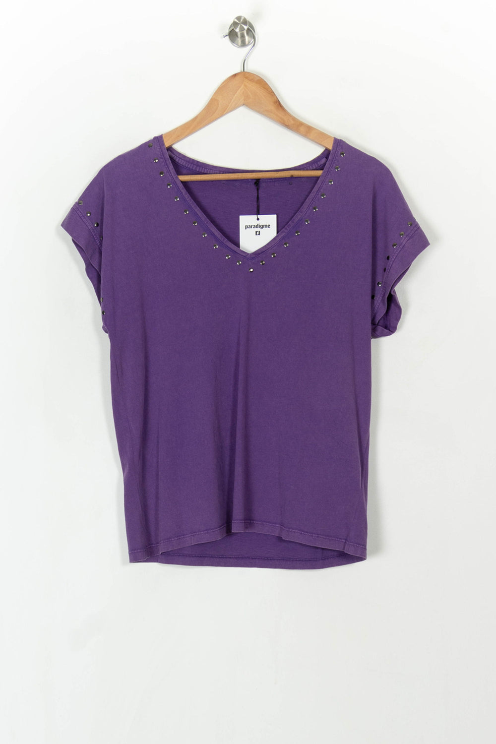 T-shirt violet - Taille M/38 de la marque IKKS | PARAD40943 - Vendu par Paradigme - Image 2