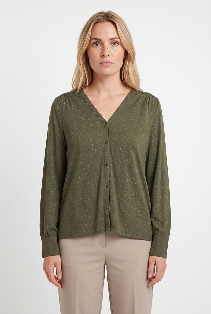 Chemise verte - Taille L/40 de la marque Caroll | PARAD40953 - Vendu par Paradigme - Image 1