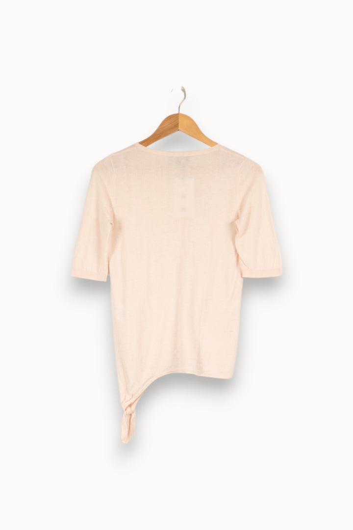 Pull manches courtes rose - Taille XS/34 de la marque Caroll | PARAD40964 - Vendu par Paradigme - Image 3