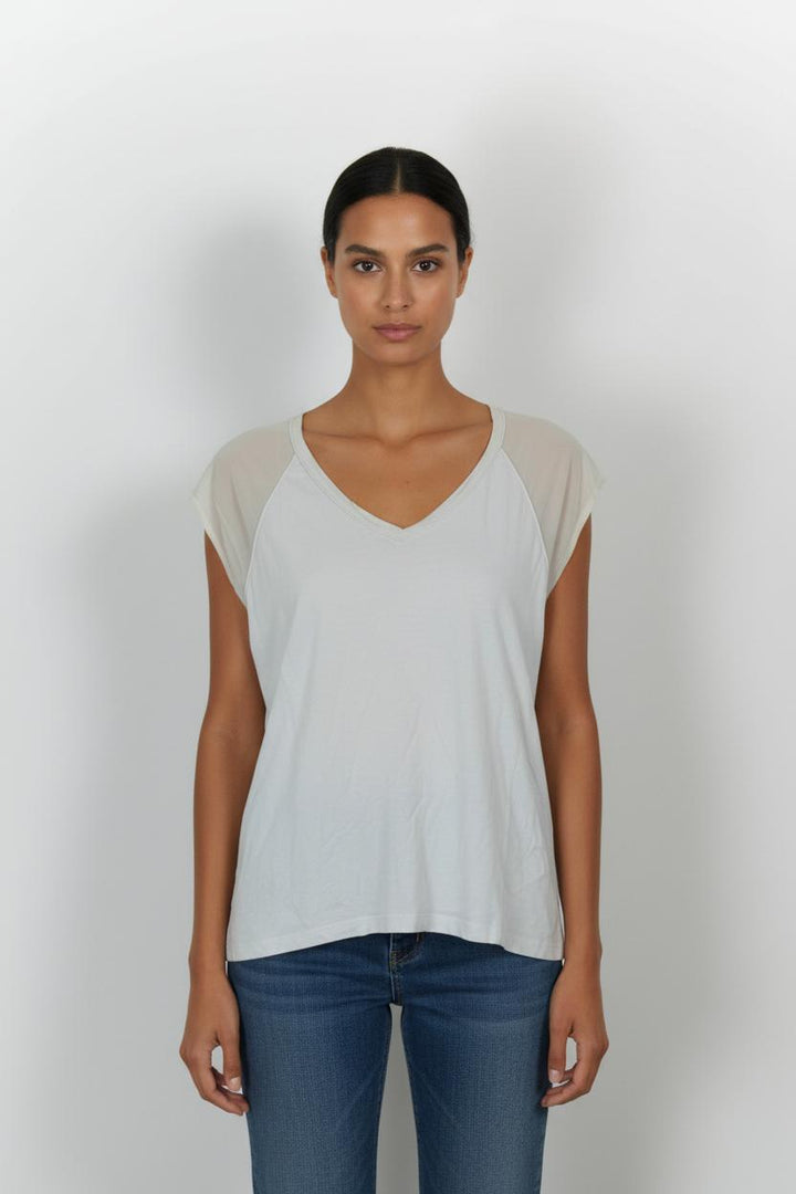 T-shirt blanc - Taille L/40 de la marque Comptoir des Cotonniers | PARAD41058 - Vendu par Paradigme - Image 1