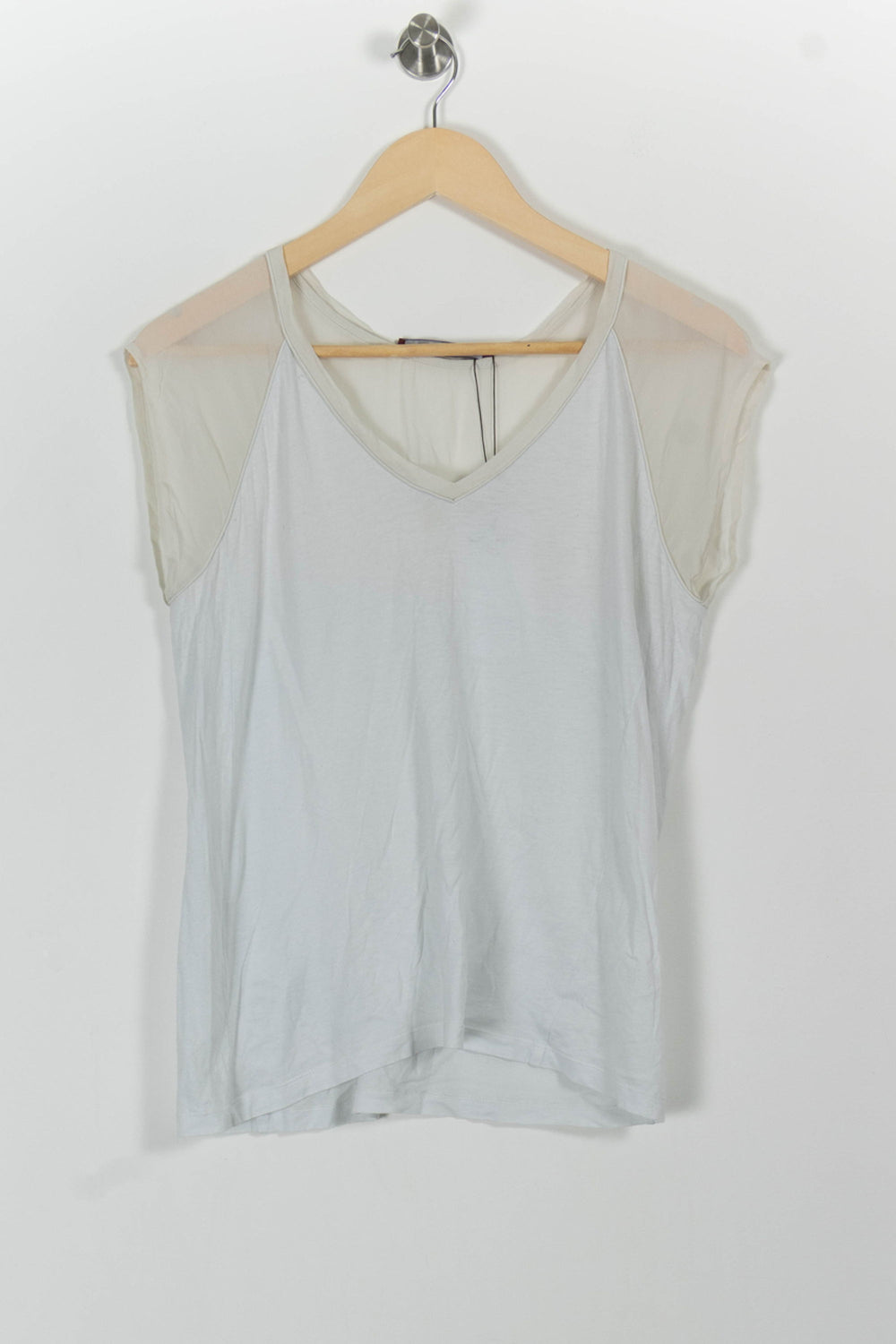 T-shirt blanc - Taille L/40 de la marque Comptoir des Cotonniers | PARAD41058 - Vendu par Paradigme - Image 2