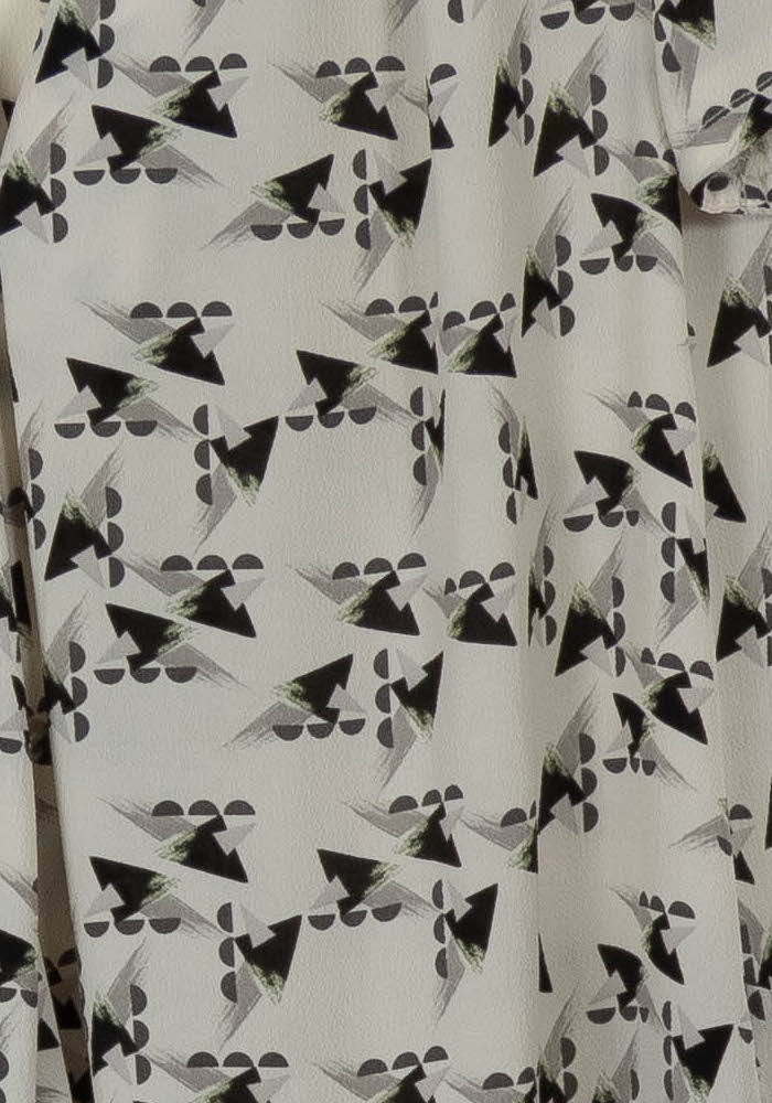 Blouse blanche à motifs - Taille XS/34 de la marque IKKS | PARAD41062 - Vendu par Paradigme - Image 3