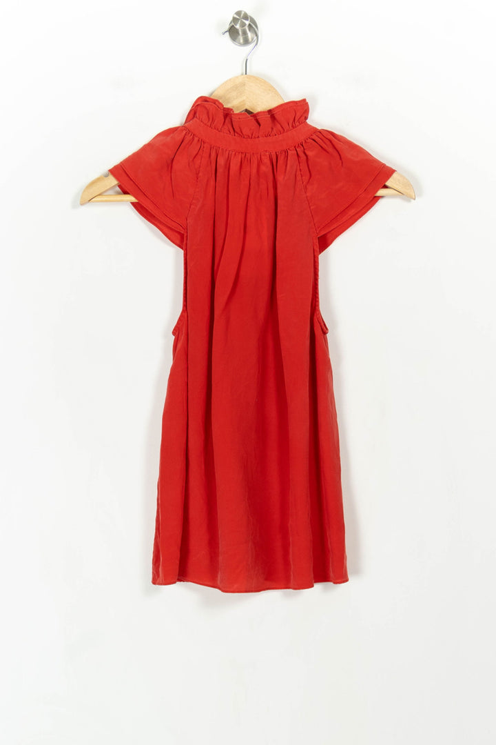 Blouse rouge - Taille S/36 de la marque Sézane | PARAD41063 - Vendu par Paradigme - Image 4