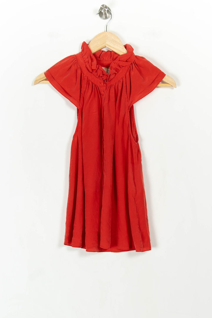 Blouse rouge - Taille S/36 de la marque Sézane | PARAD41063 - Vendu par Paradigme - Image 2