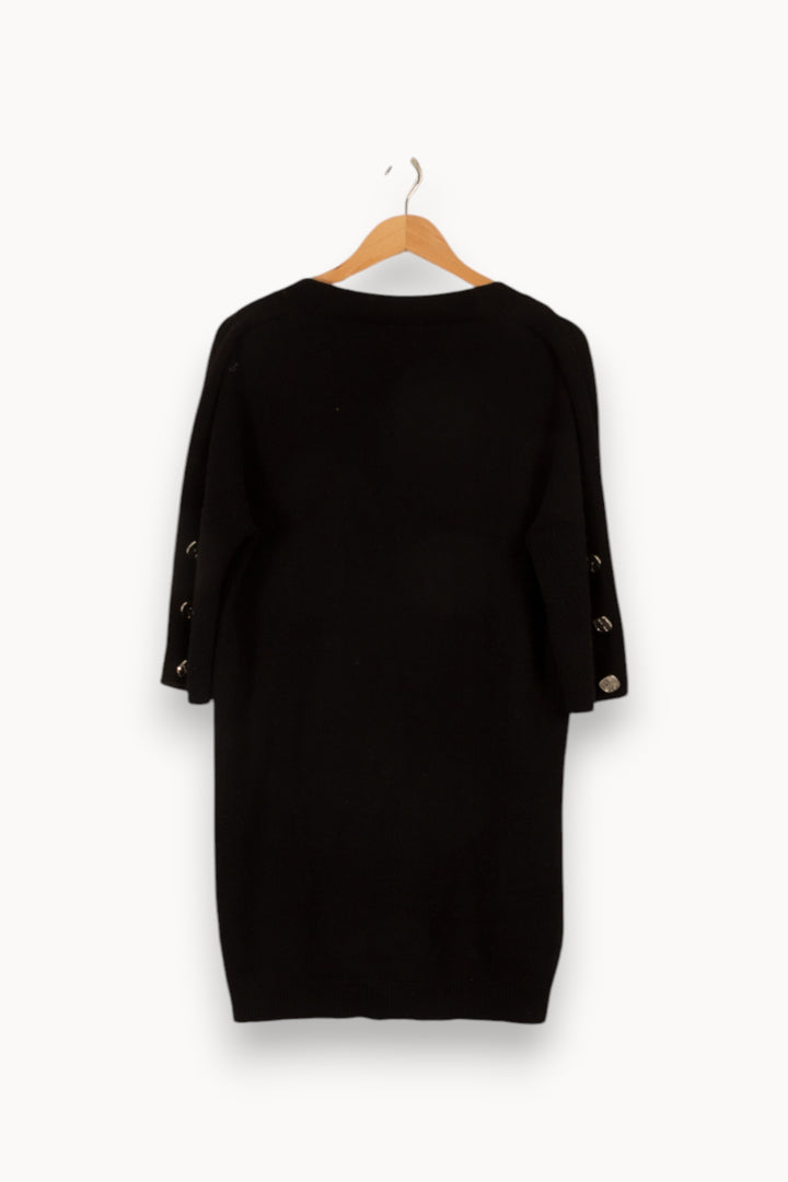 Robe pull noire - Taille S/36 de la marque Claudie Pierlot | PARAD41064 - Vendu par Paradigme - Image 3