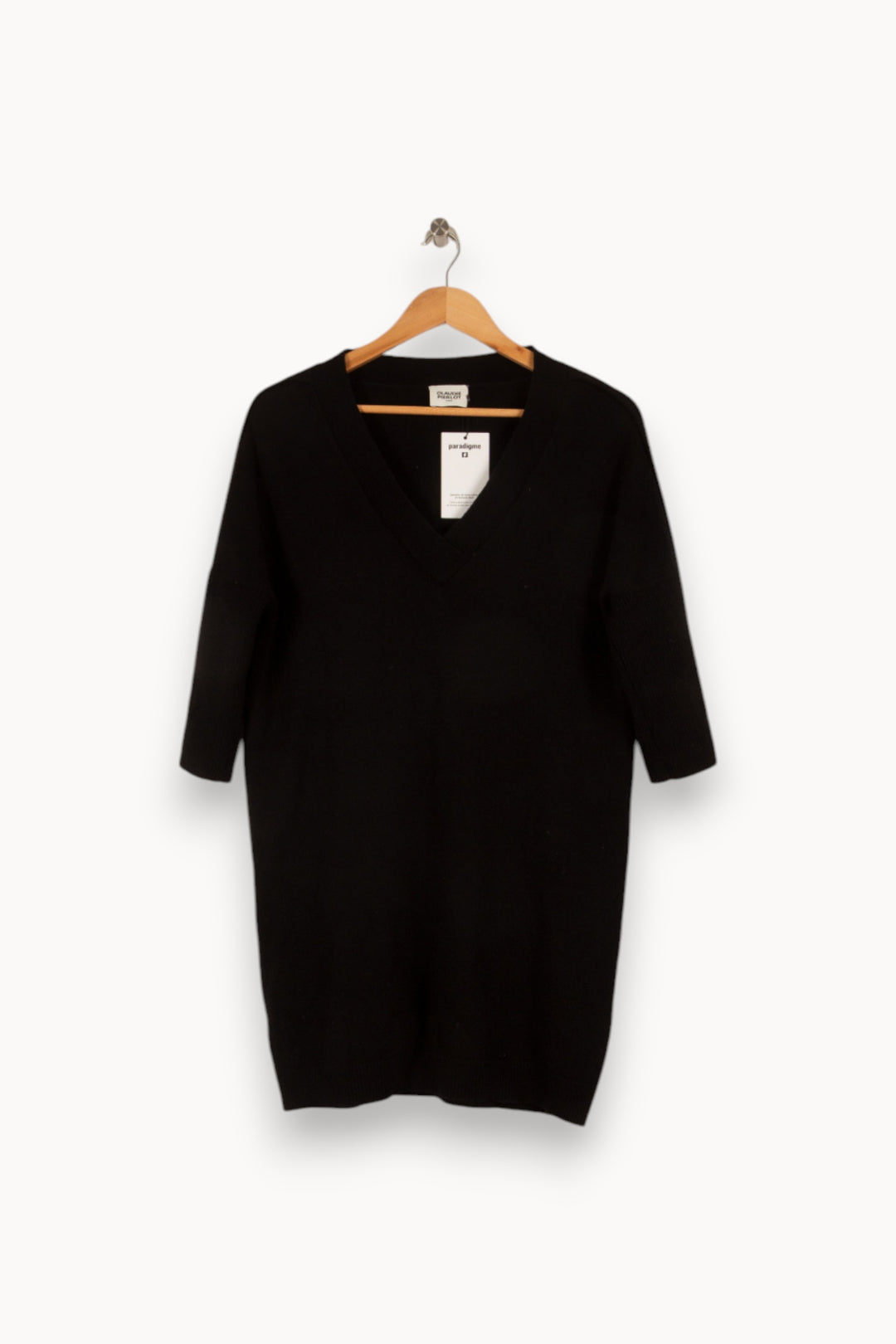 Robe pull noire - Taille S/36 de la marque Claudie Pierlot | PARAD41064 - Vendu par Paradigme - Image 1