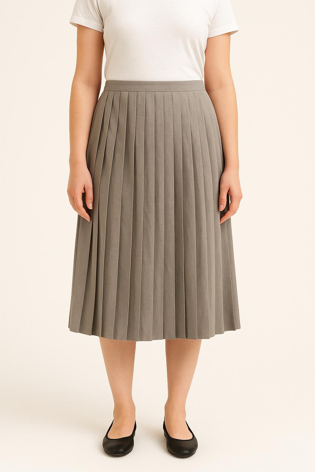 Jupe plissée grise - Taille L/40 de la marque Gerard Darel | PARAD41070 - Vendu par Paradigme - Image 1