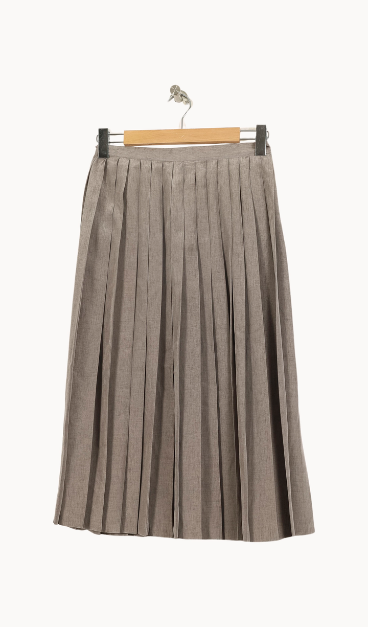 Jupe plissée grise - Taille L/40 de la marque Gerard Darel | PARAD41070 - Vendu par Paradigme - Image 2