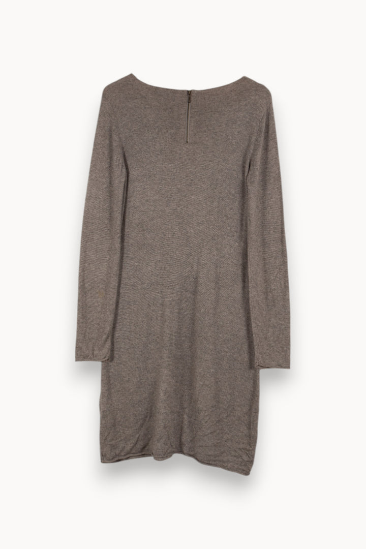 Robe-pull grise avec bijoux - Taille XL/42 de la marque Caroll | PARAD41071 - Vendu par Paradigme - Image 3