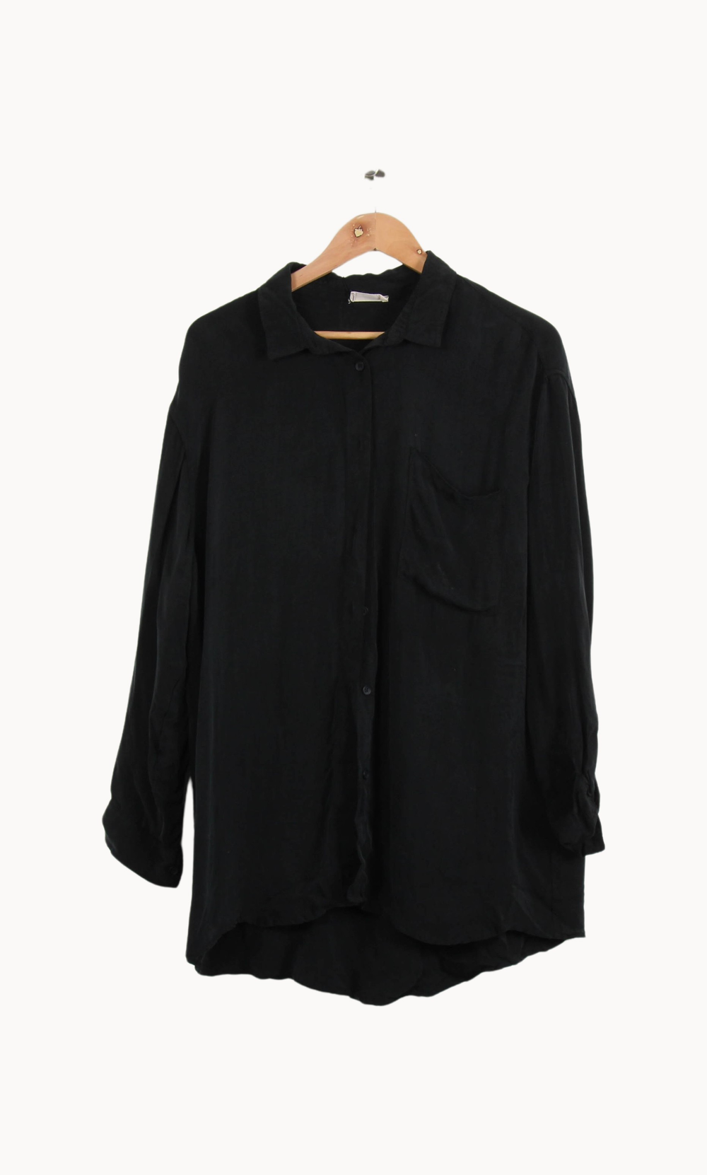 Chemise noire - Taille L/40 de la marque American Vintage | PARAD41072 - Vendu par Paradigme - Image 2