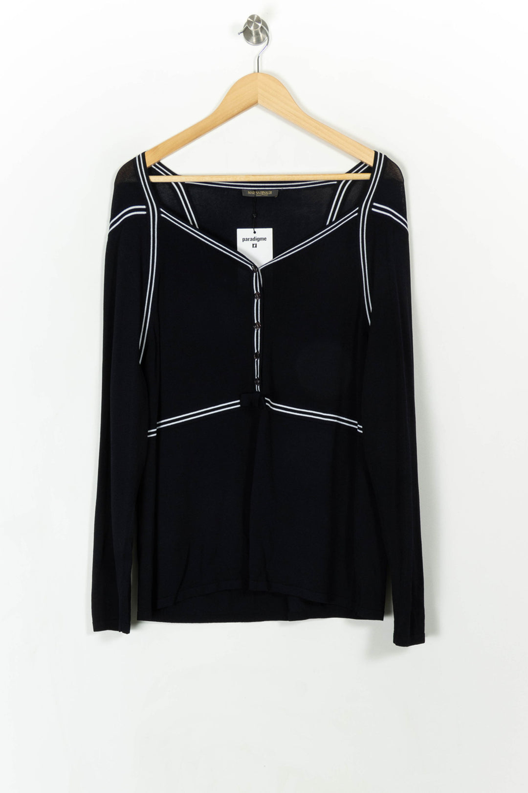 Blouse bleue - Taille L/40 de la marque Marina Rinaldi | PARAD41074 - Vendu par Paradigme - Image 2