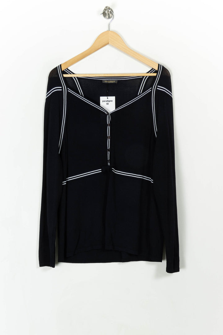 Blouse bleue - Taille L/40 de la marque Marina Rinaldi | PARAD41074 - Vendu par Paradigme - Image 2