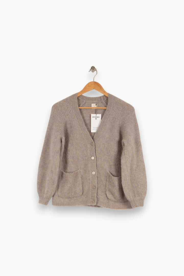 Cardigan gris - Taille XS/34 de la marque Des petits hauts | PARAD41075 - Vendu par Paradigme - Image 1