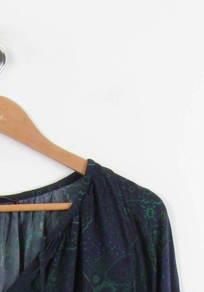 Robe bleue et verte - Taille M/38 de la marque Comptoir des Cotonniers | PARAD41079 - Vendu par Paradigme - Image 3