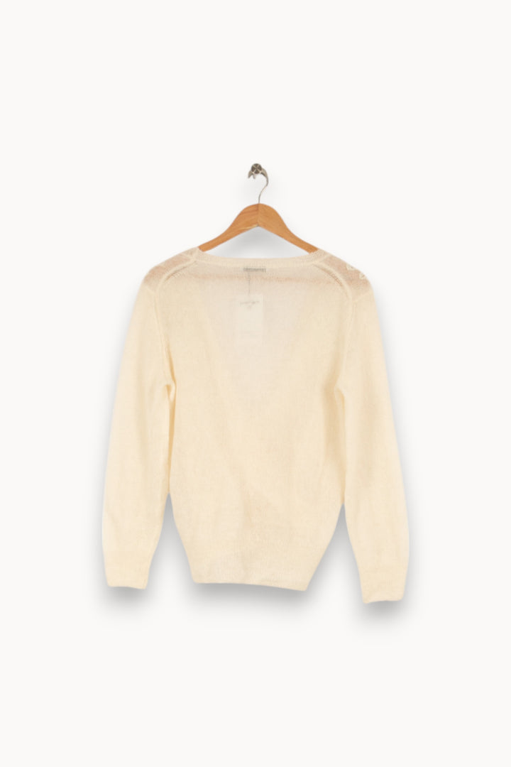 Pull en maille blanc - Taille M/38 de la marque ZAPA | PARAD41088 - Vendu par Paradigme - Image 3