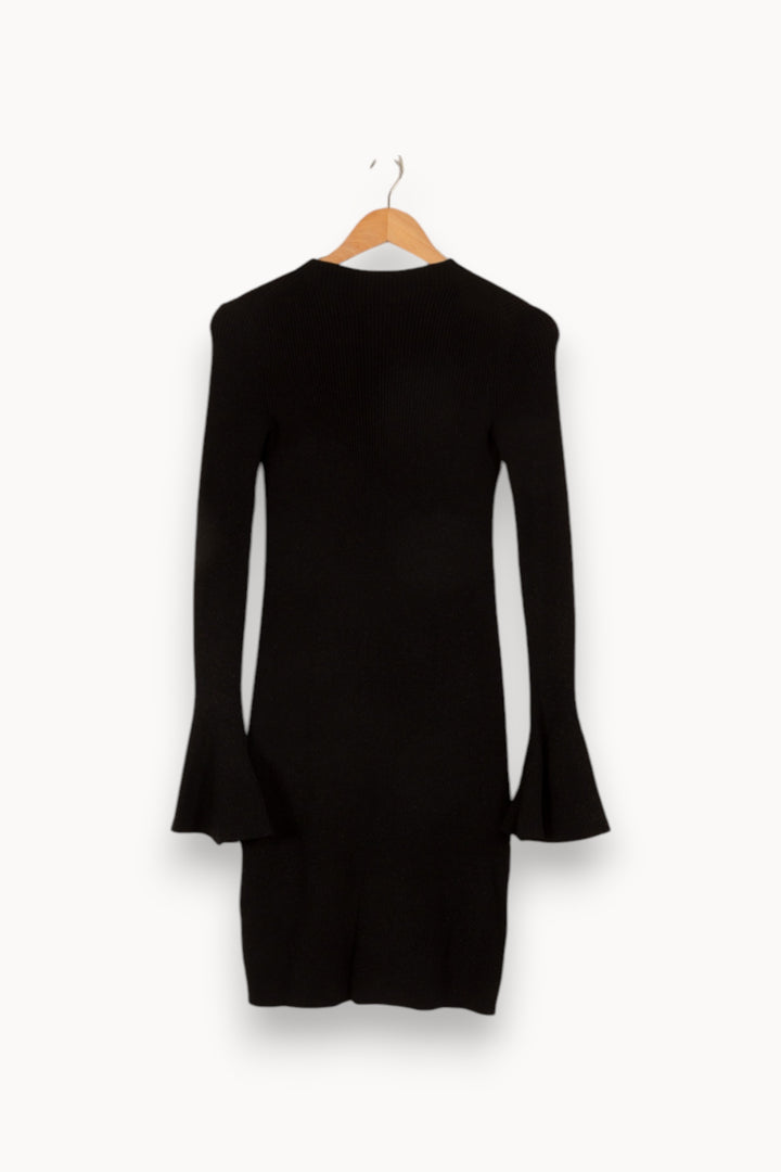 Robe noire côtelée - Taille S/36 de la marque Maje | PARAD41093 - Vendu par Paradigme - Image 3