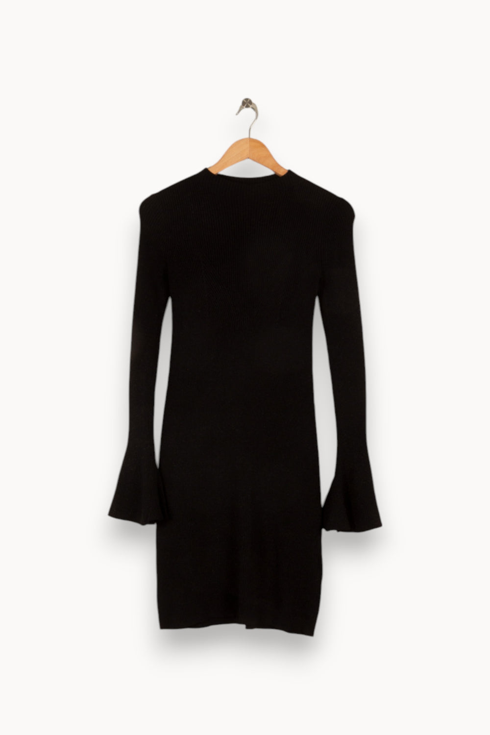 Robe noire côtelée - Taille S/36 de la marque Maje | PARAD41093 - Vendu par Paradigme - Image 1