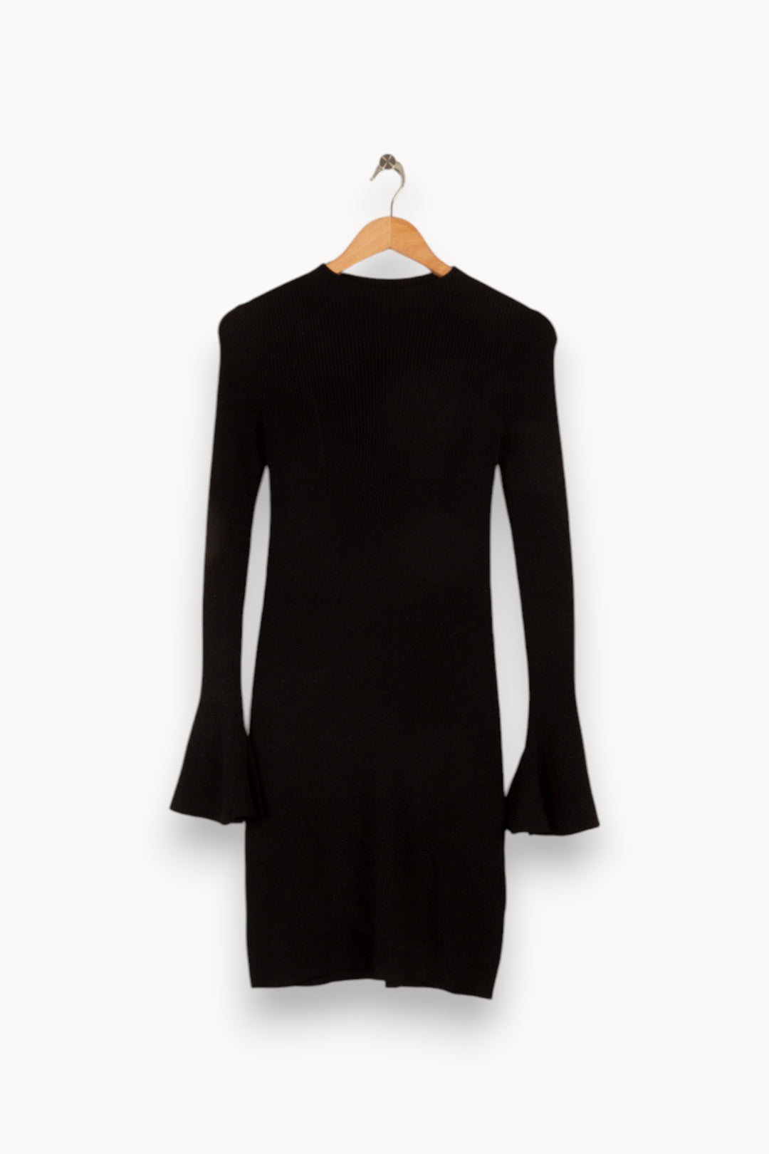 Robe noire côtelée - Taille S/36 de la marque Maje | PARAD41093 - Vendu par Paradigme - Image 1
