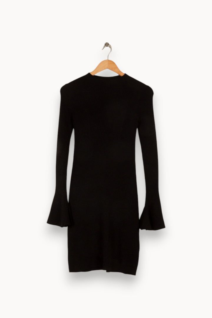 Robe noire côtelée - Taille S/36 de la marque Maje | PARAD41093 - Vendu par Paradigme - Image 1