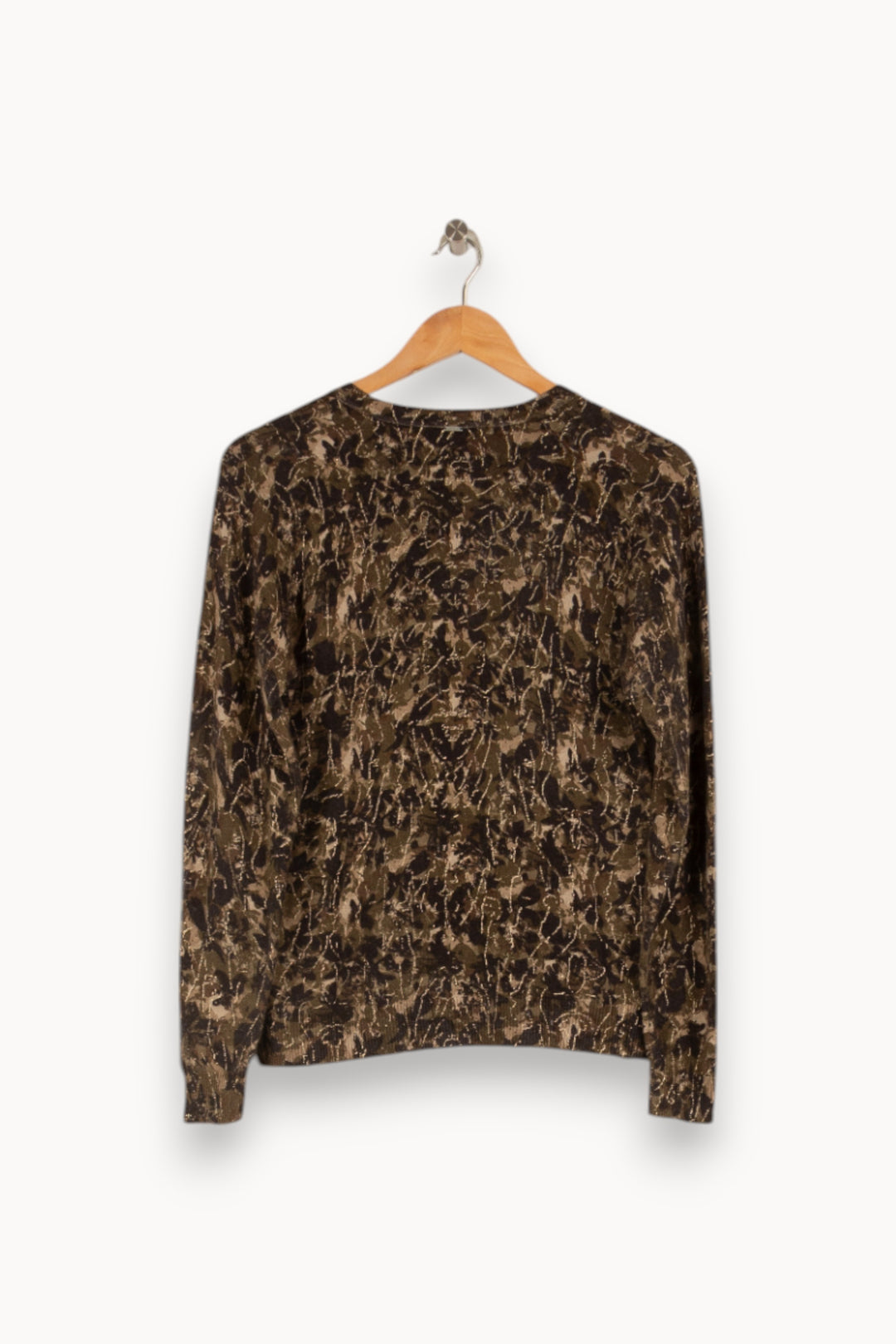 Pull vert et marron - Taille XS/34 de la marque IKKS | PARAD41096 - Vendu par Paradigme - Image 3