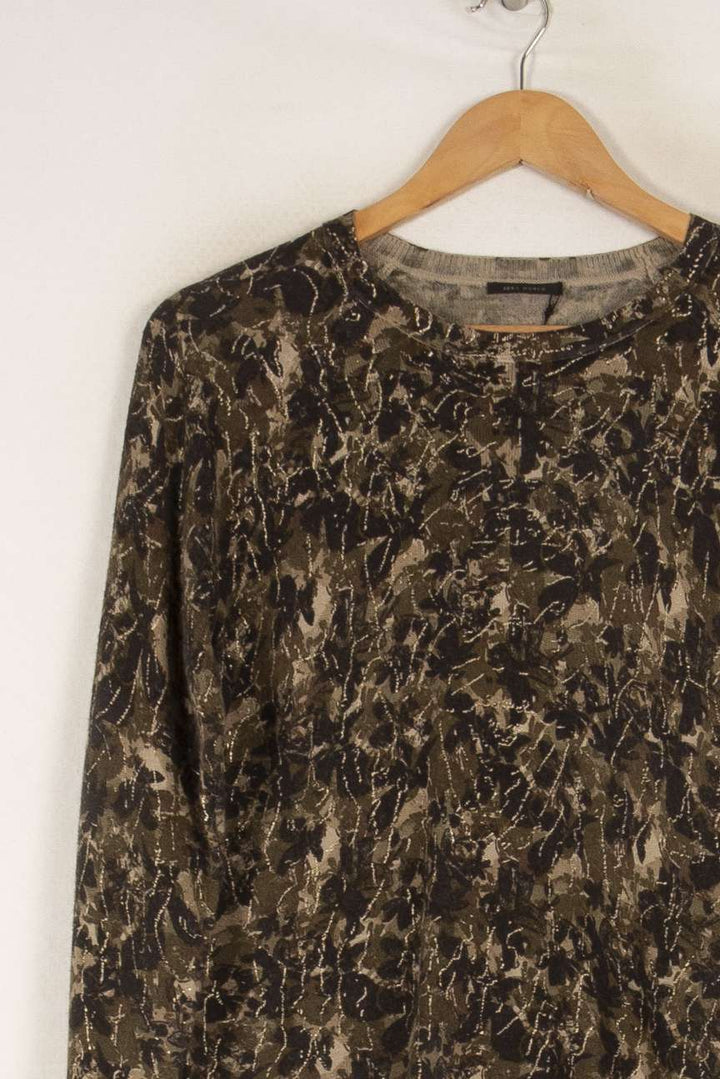 Pull vert et marron - Taille XS/34 de la marque IKKS | PARAD41096 - Vendu par Paradigme - Image 2