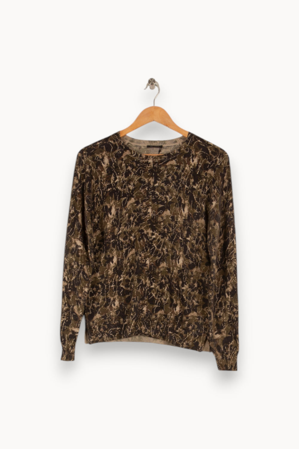 Pull vert et marron - Taille XS/34 de la marque IKKS | PARAD41096 - Vendu par Paradigme - Image 1